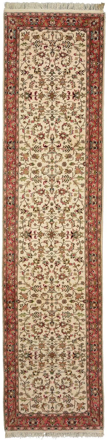 Hand-Knotted Bijar Indian Rug, 82 × 338 cm, Wool