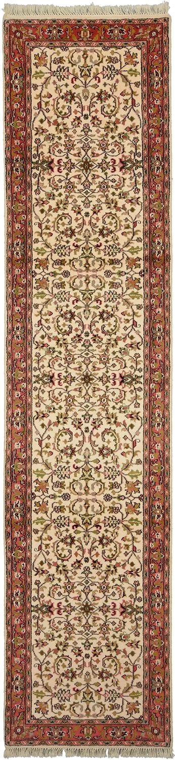 Hand-Knotted Bijar Indian Rug, 79 × 341 cm, Wool