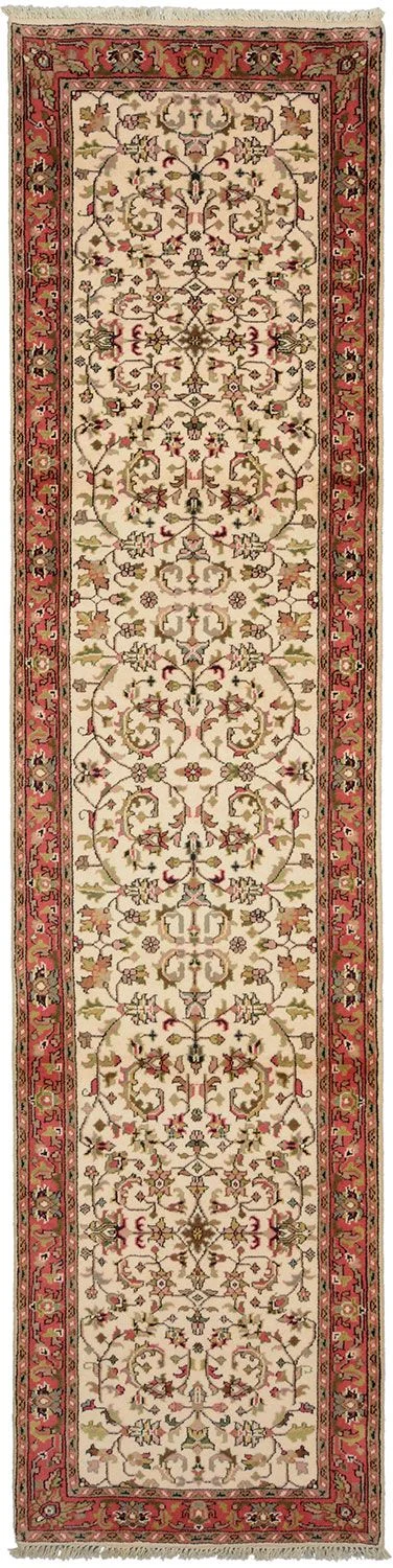 Wool Bijar Indian Rug 80 × 327 cm, hand-knotted