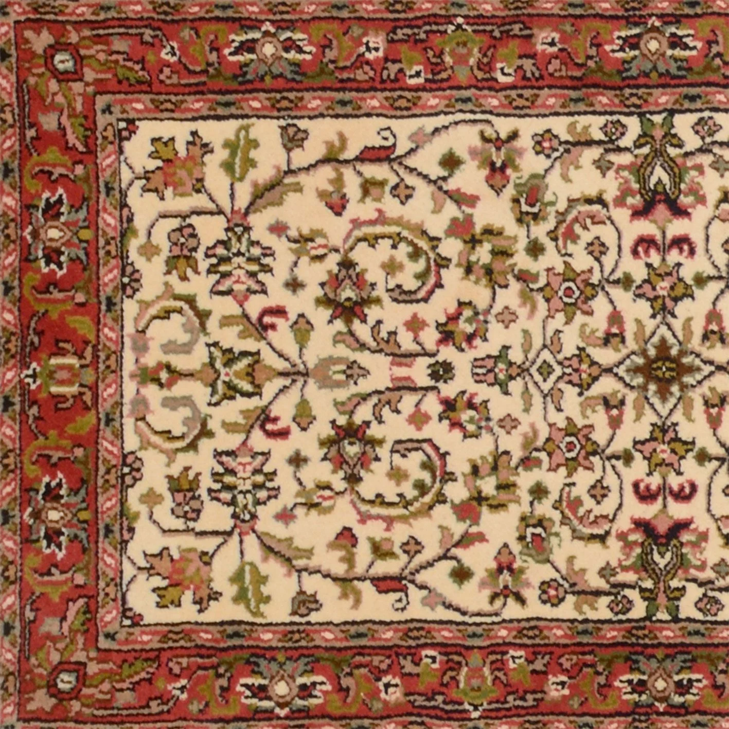 Hand-Knotted Bijar Indian Rug, 79 × 341 cm, Wool - Image 4