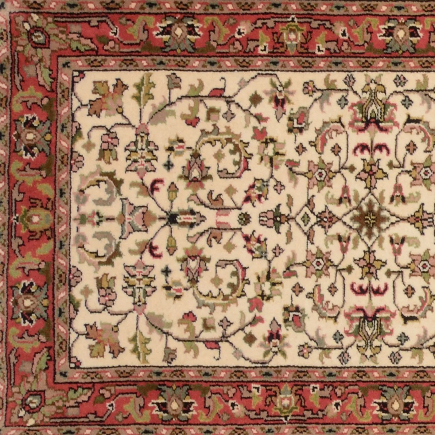 Wool Bijar Indian Rug 80 × 327 cm, hand-knotted - Image 4
