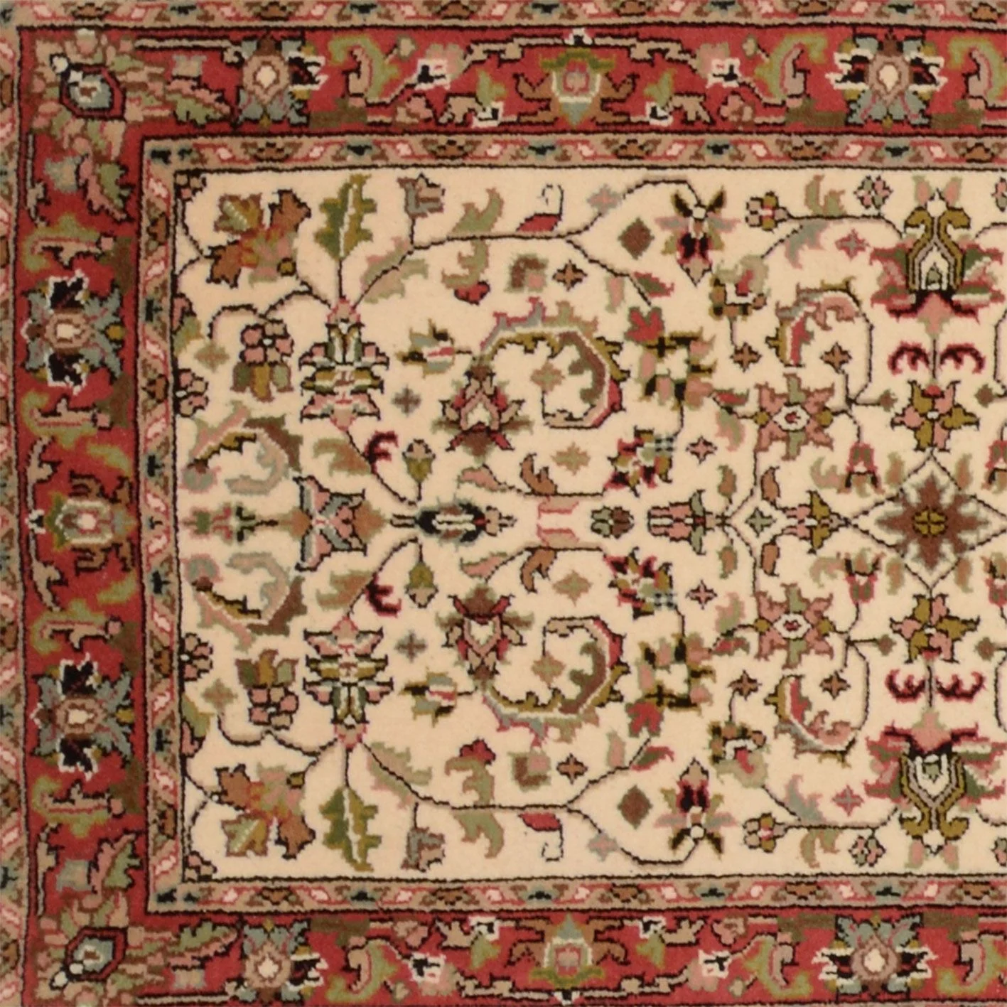 Wool Bijar Indian Rug 79 × 339 cm, hand-knotted - Image 4