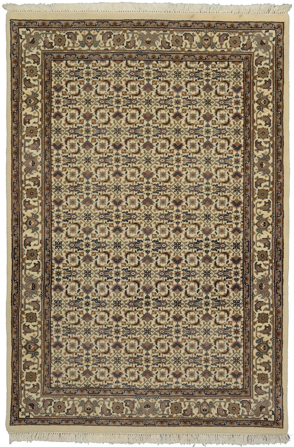 Bijar Indian Rug 124 × 183 cm in Wool, hand-knotted