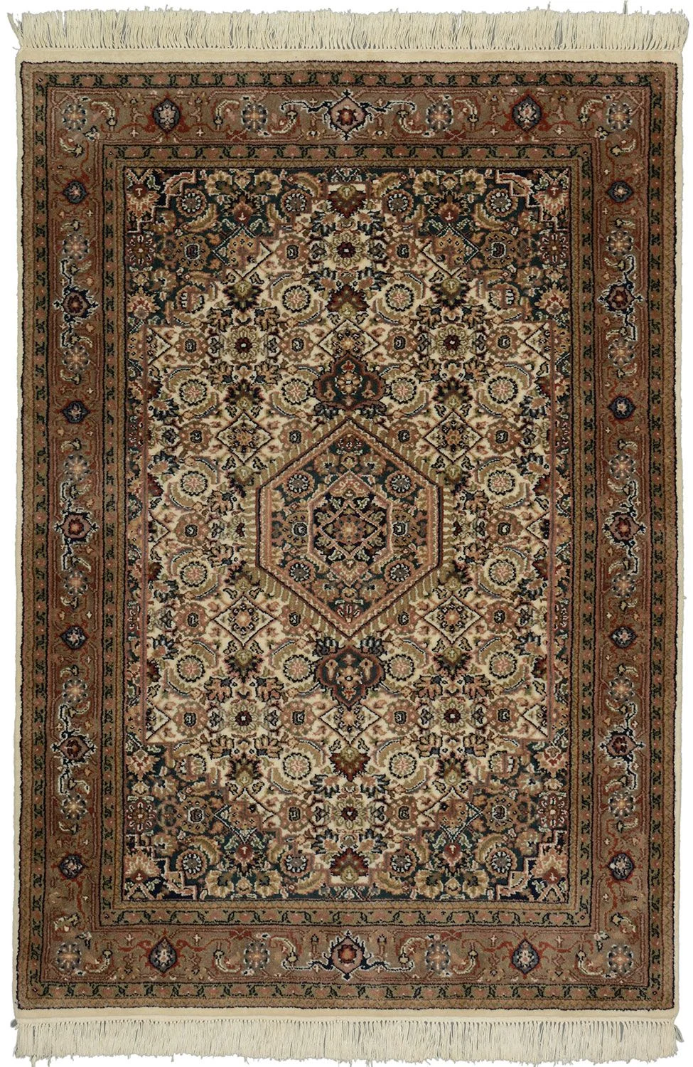 Bijar Indian Rug 120 × 177 cm in Wool, hand-knotted
