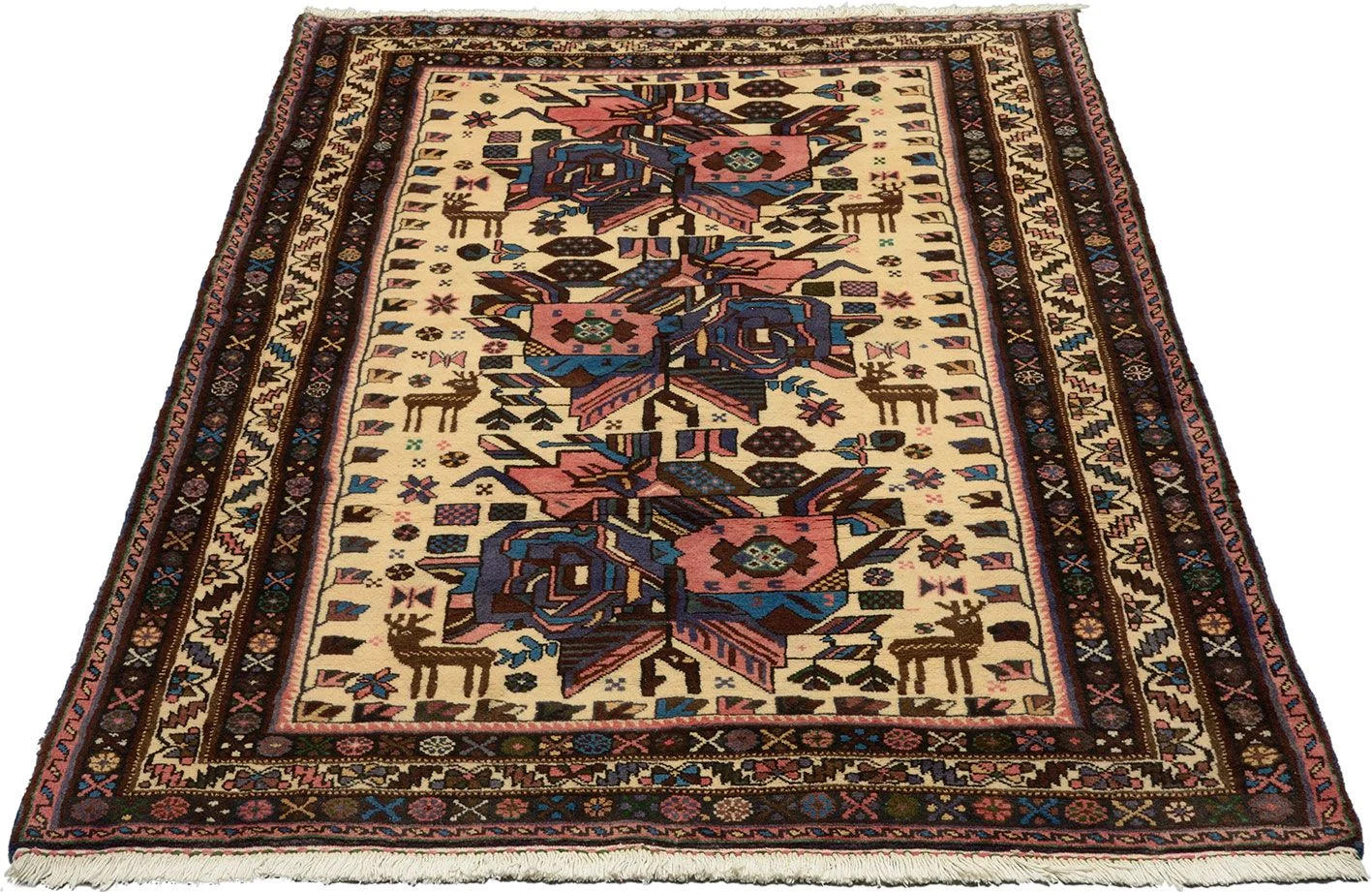 Alternative view of Wool Kazak Afghan Rug 125 × 188 cm, hand-knotted
