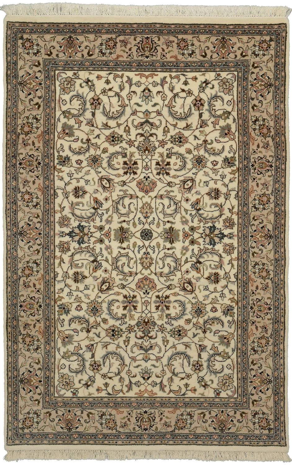 Sarouk Indian Rug 119 × 179 cm in Wool, hand-knotted