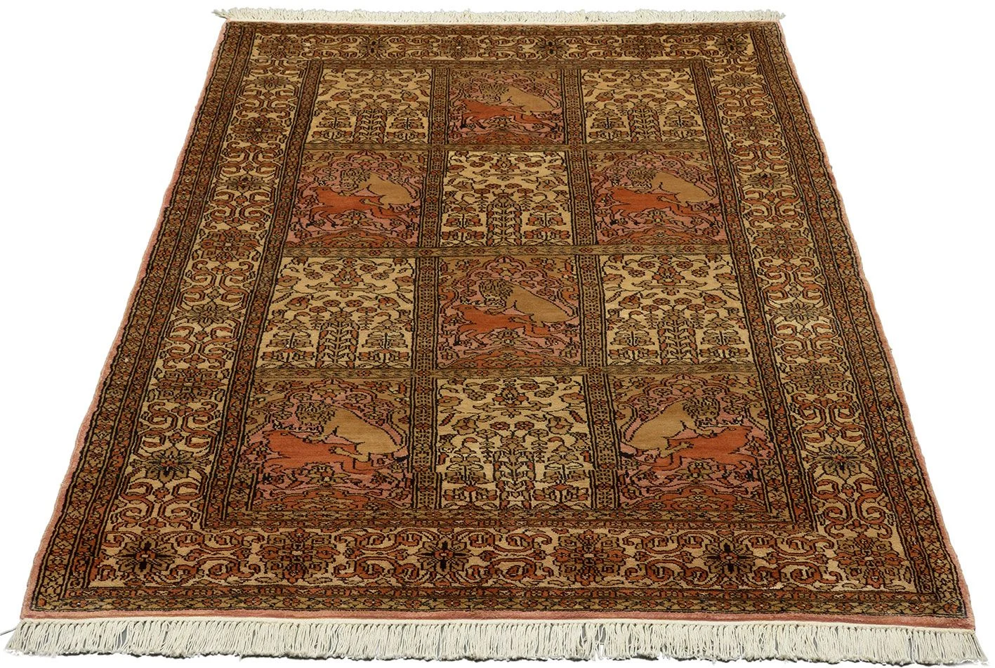 Alternative view of Bakhtiari Indian Rug 127 × 195 cm in Wool, hand-knotted