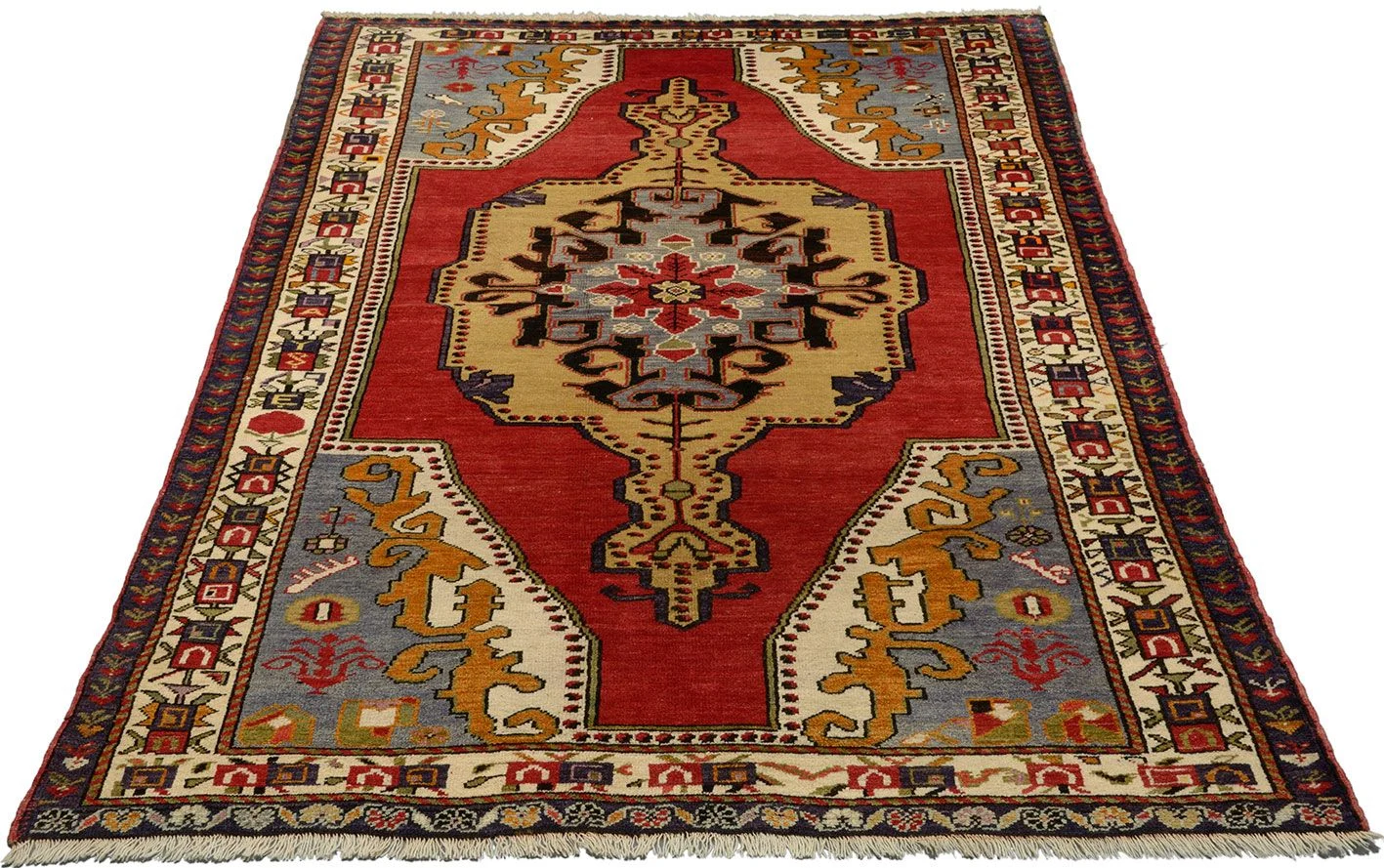Alternative view of Hand-Knotted Turkish Rug, 150 × 230 cm, Wool