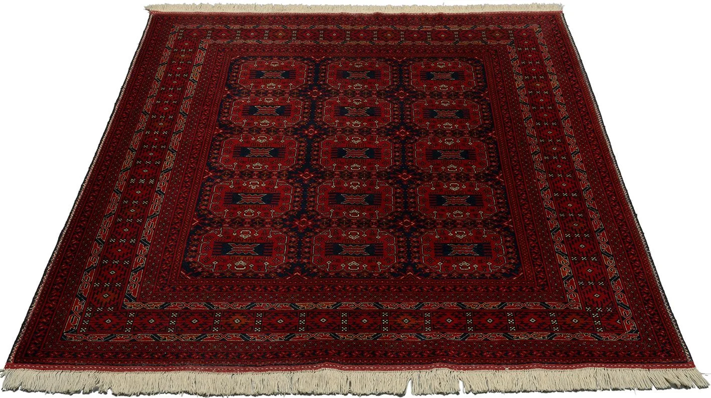 Alternative view of Wool Pakistani Rug 150 × 191 cm, hand-knotted