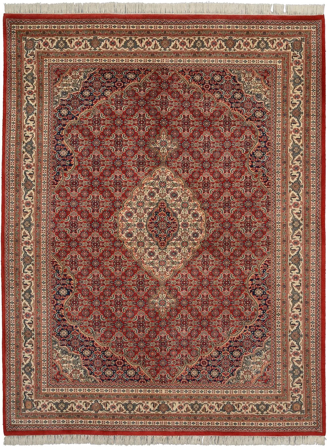 Hand-Knotted Tabriz Indian Rug, 200 × 255 cm, Wool