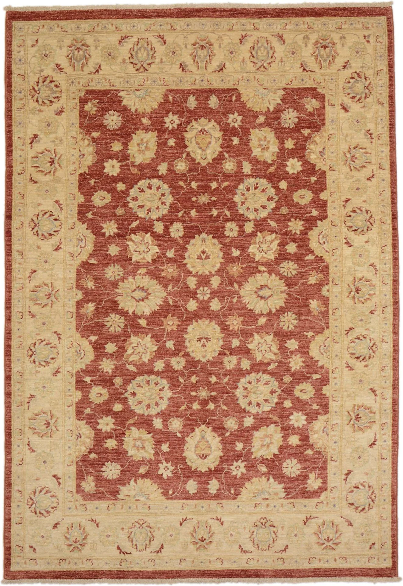 Hand-Knotted Ziegler Pakistani Rug, 223 × 154 cm, Wool