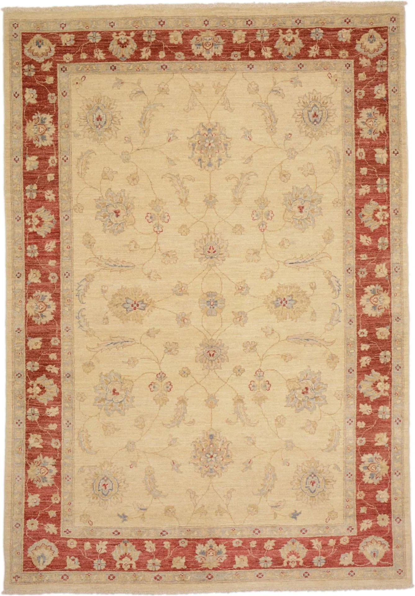 Ziegler Pakistani Rug 238 × 163 cm in Wool, hand-knotted
