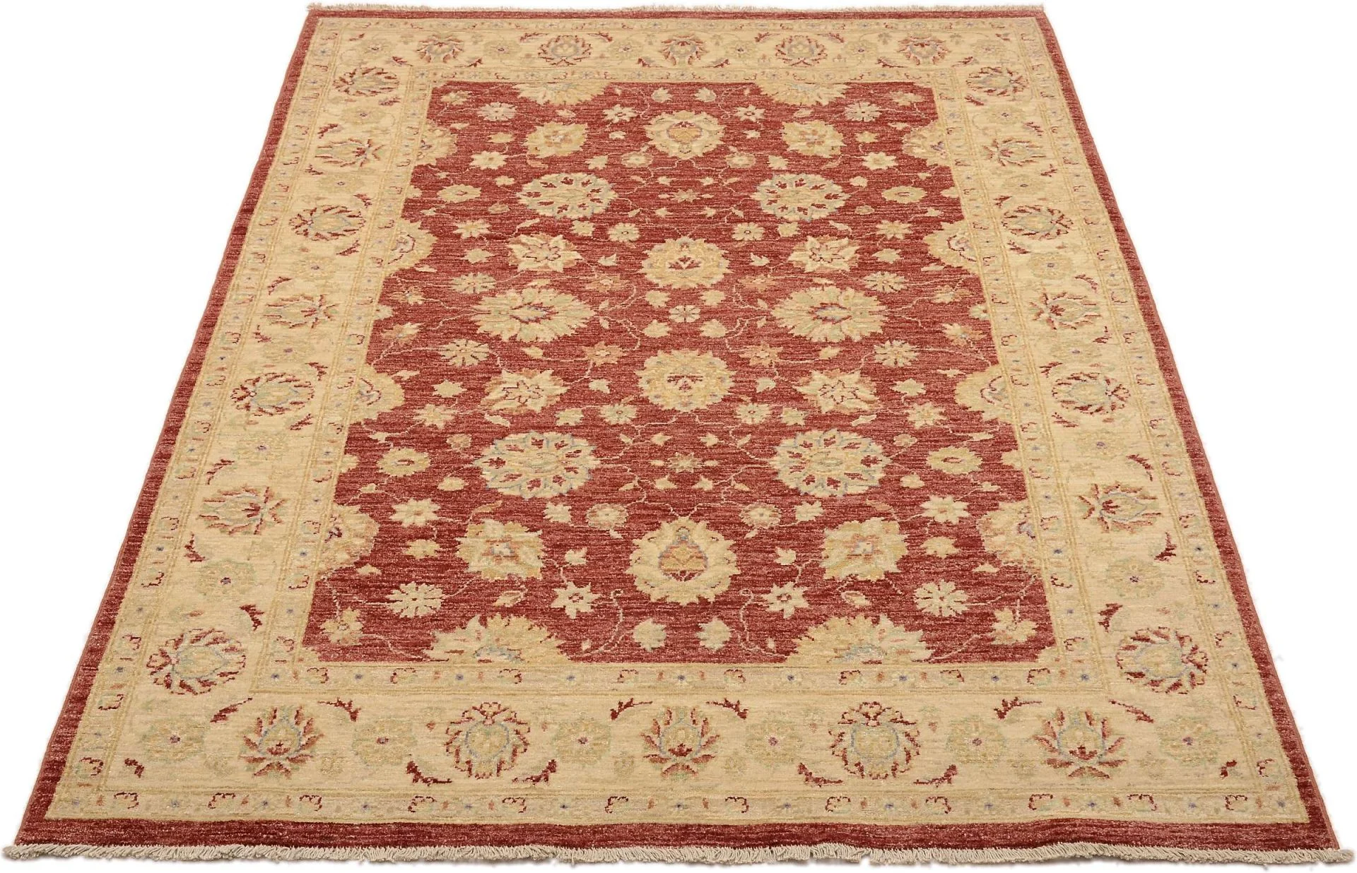 Alternative view of Hand-Knotted Ziegler Pakistani Rug, 223 × 154 cm, Wool