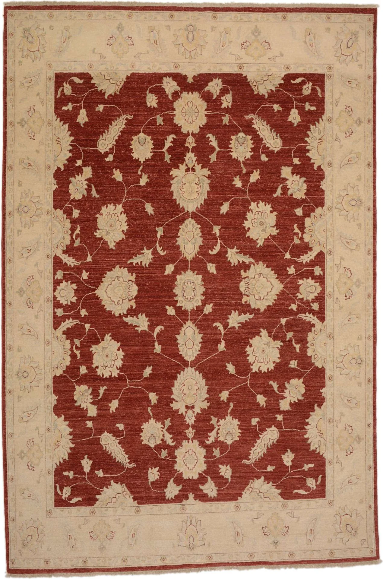 Hand-Knotted Ziegler Pakistani Rug, 196 × 298 cm, Wool