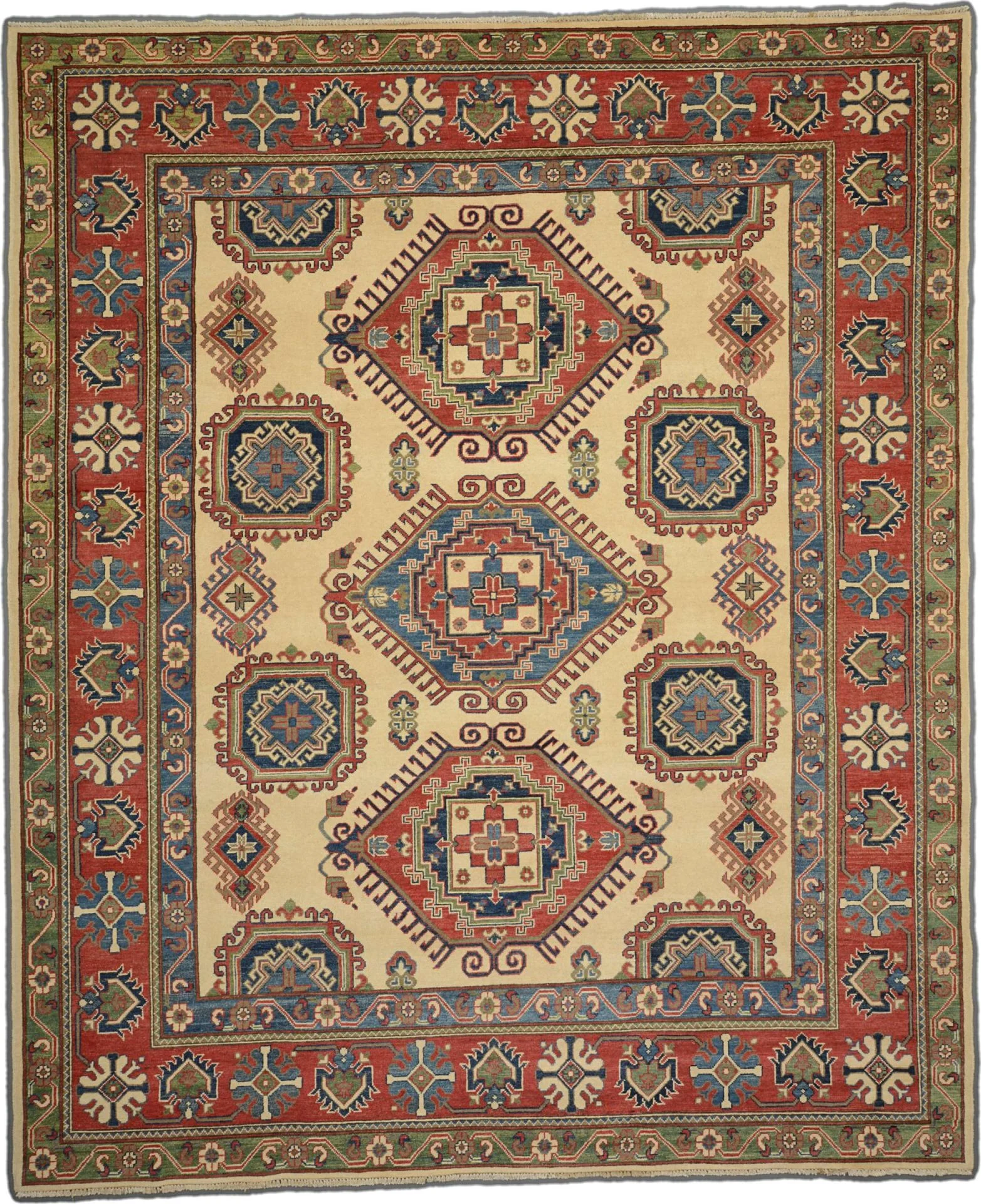 Hand-Knotted Kazak Pakistani Rug, 171 × 237 cm, Wool
