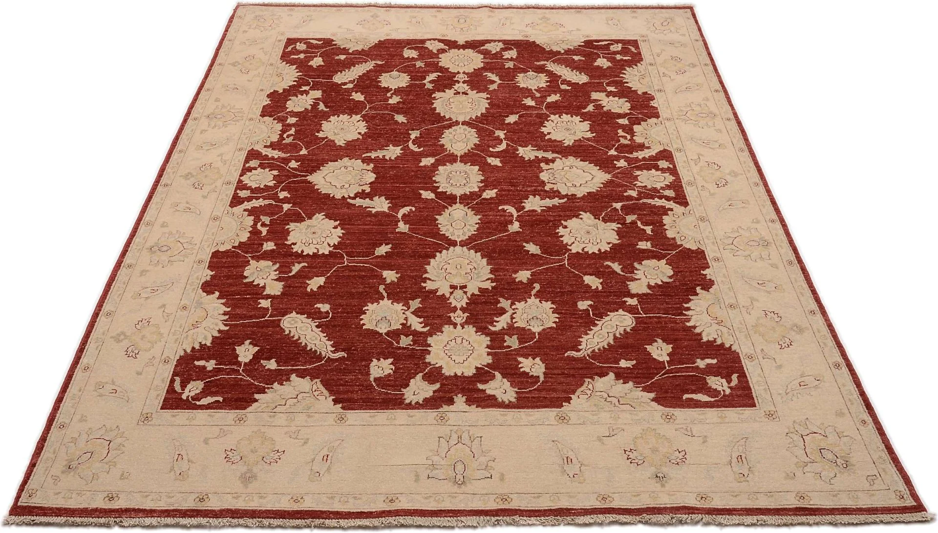 Alternative view of Hand-Knotted Ziegler Pakistani Rug, 196 × 298 cm, Wool