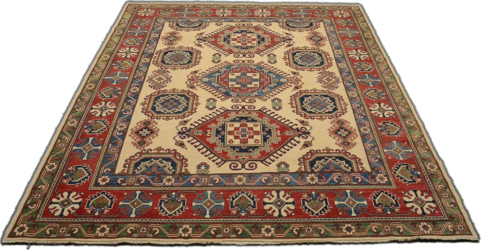 Alternative view of Hand-Knotted Kazak Pakistani Rug, 171 × 237 cm, Wool