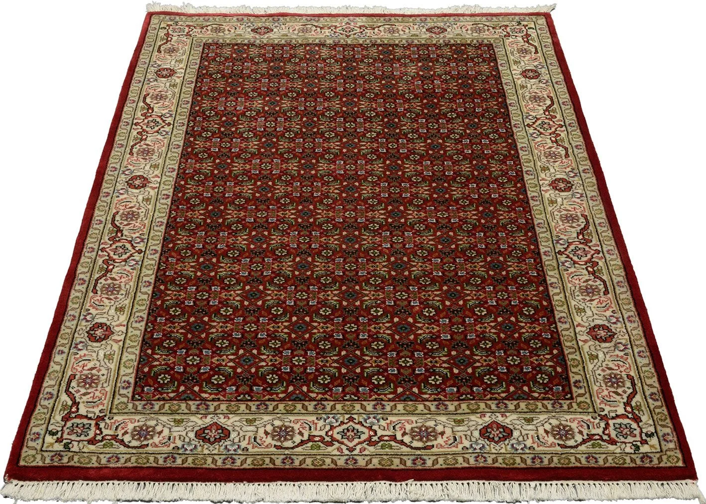 Alternative view of Hand-Knotted Tabriz Indian Rug, 126 × 187 cm, Wool