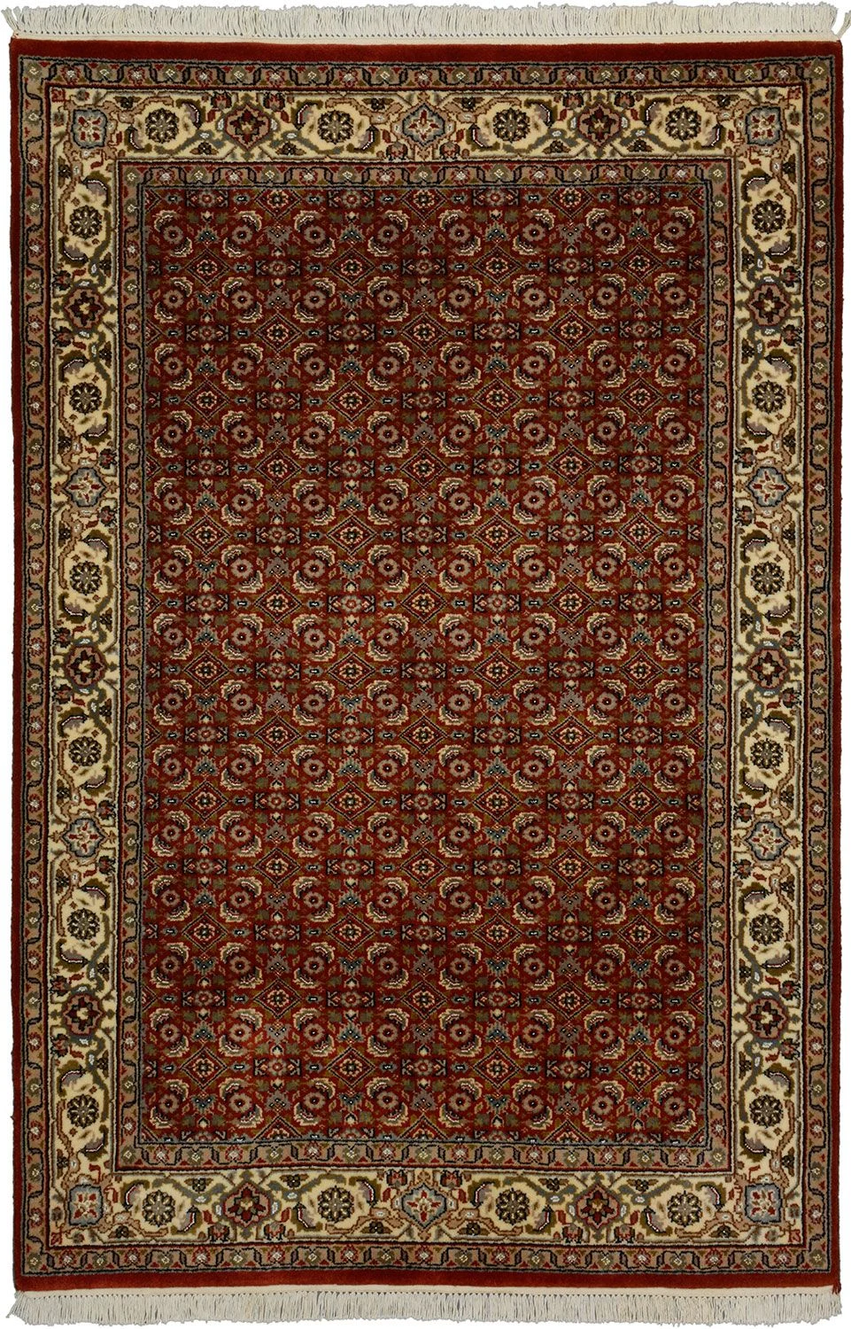 Wool Tabriz Indian Rug 121 × 180 cm, hand-knotted