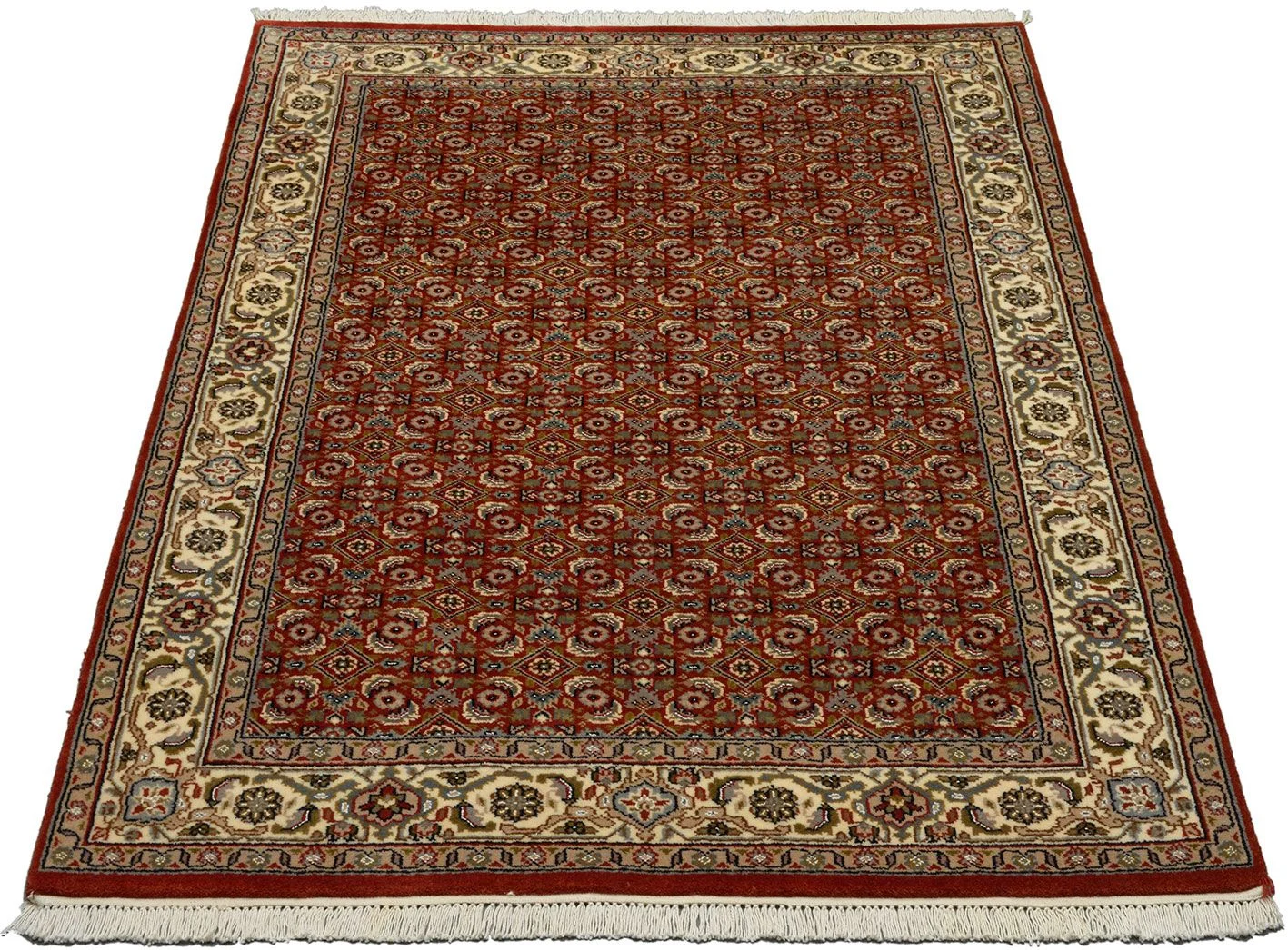 Alternative view of Wool Tabriz Indian Rug 121 × 180 cm, hand-knotted
