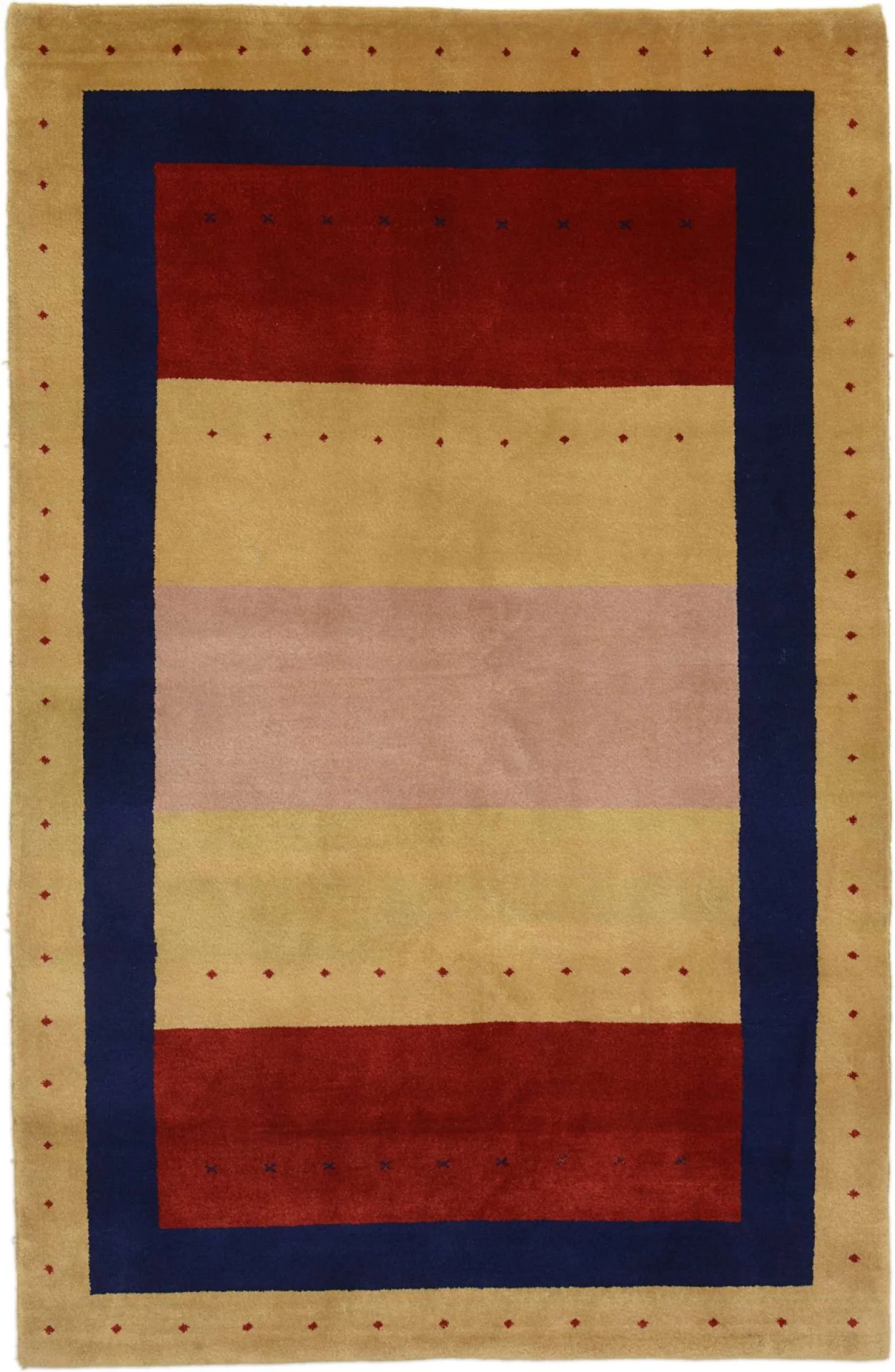 Wool Loribaft Indian Rug 124 × 182 cm, hand-knotted