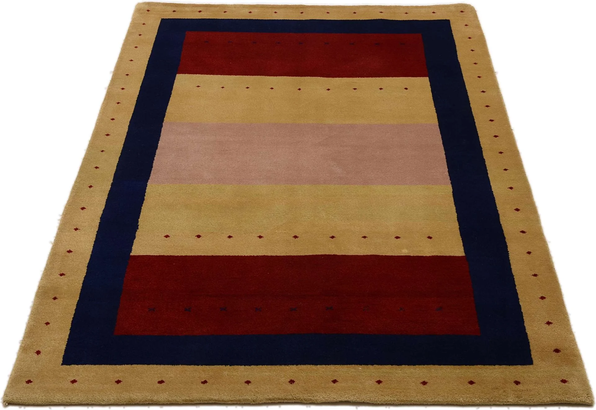 Alternative view of Wool Loribaft Indian Rug 124 × 182 cm, hand-knotted
