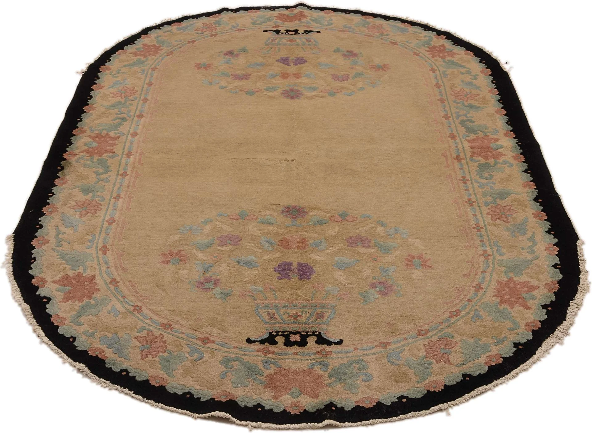 Alternative view of Hand-Knotted Peking Chinese Rug, 155 × 245 cm, Wool