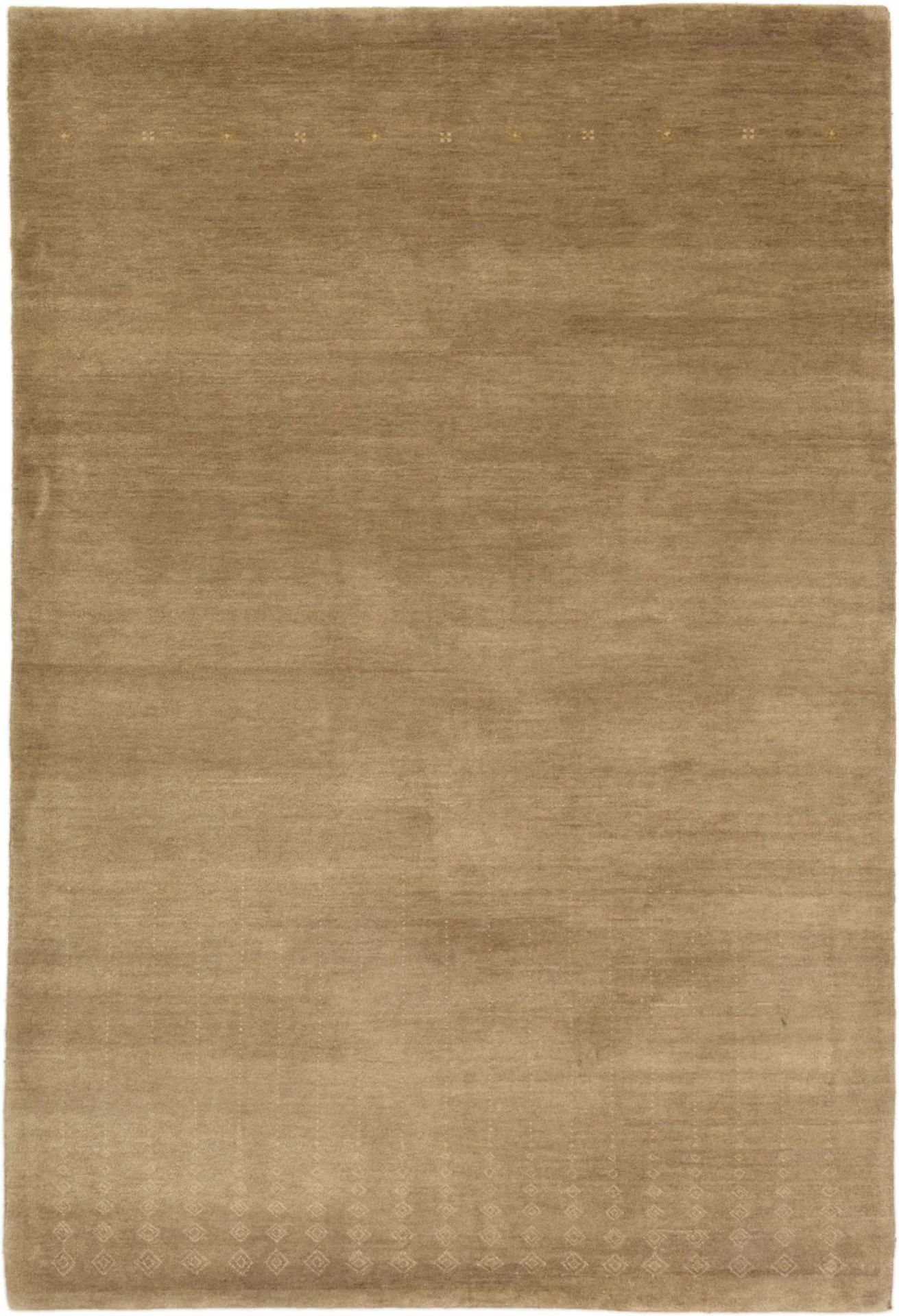 Hand-Knotted Loribaft Indian Rug, 128 × 187 cm, Wool