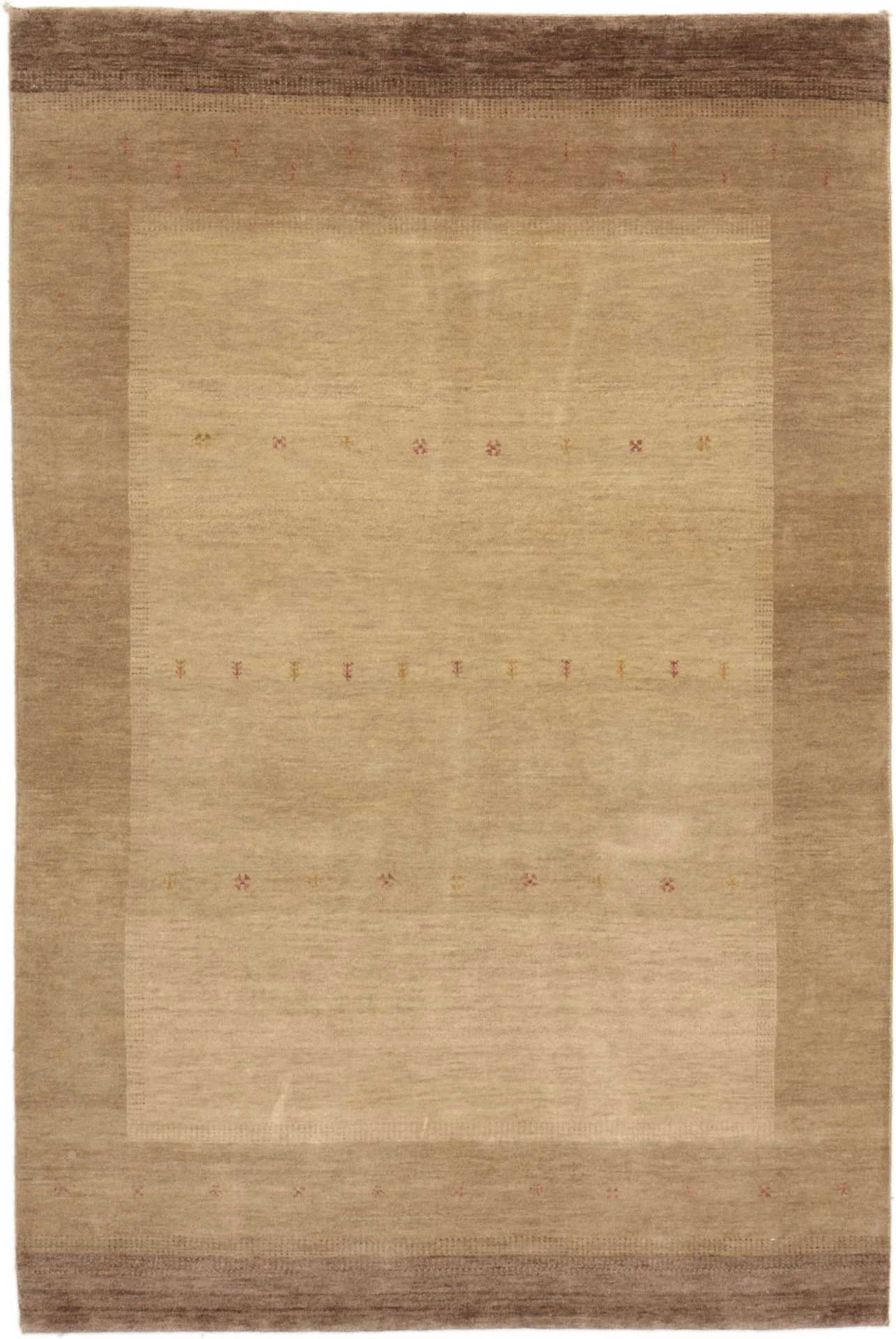 Wool Loribaft Indian Rug 122 × 181 cm, hand-knotted