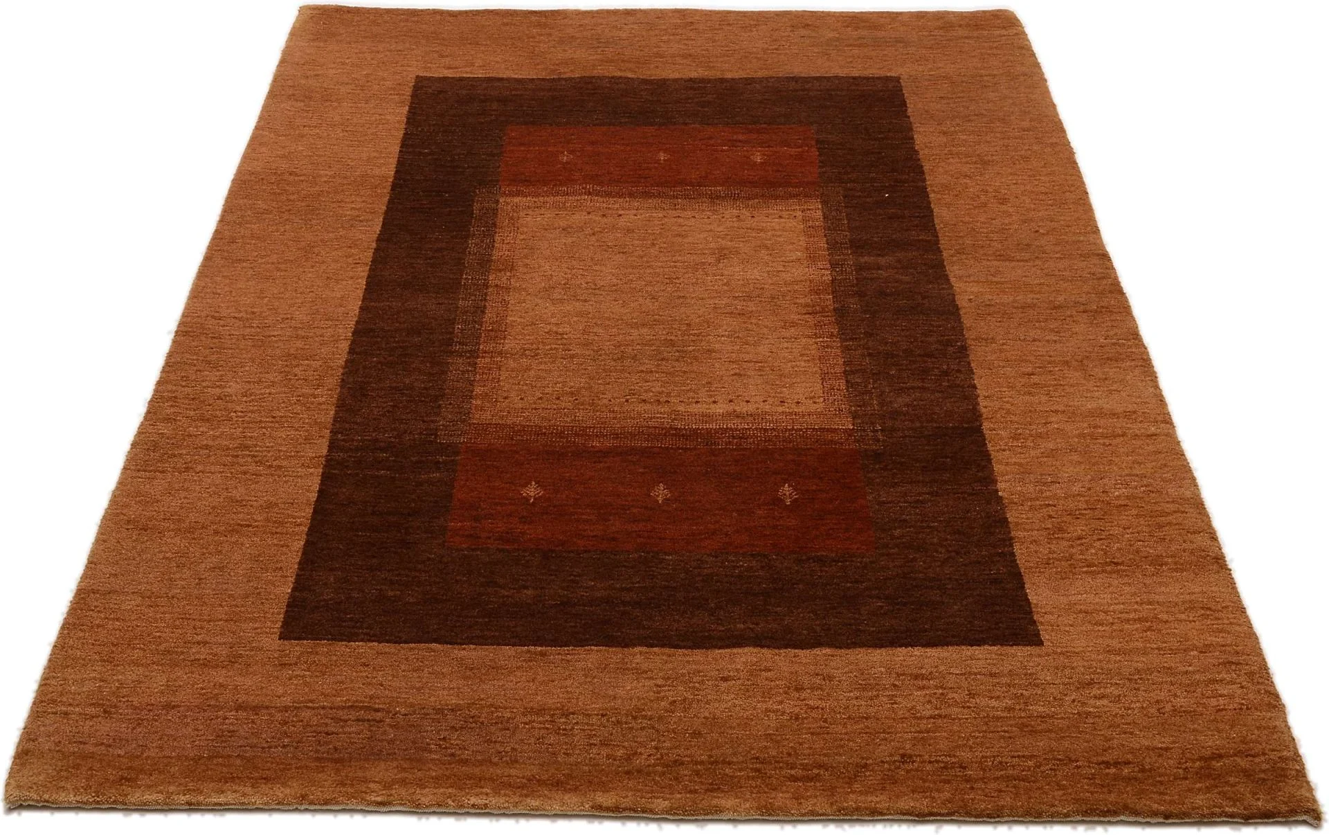 Alternative view of Hand-Knotted Loribaft Indian Rug, 137 × 195 cm, Wool