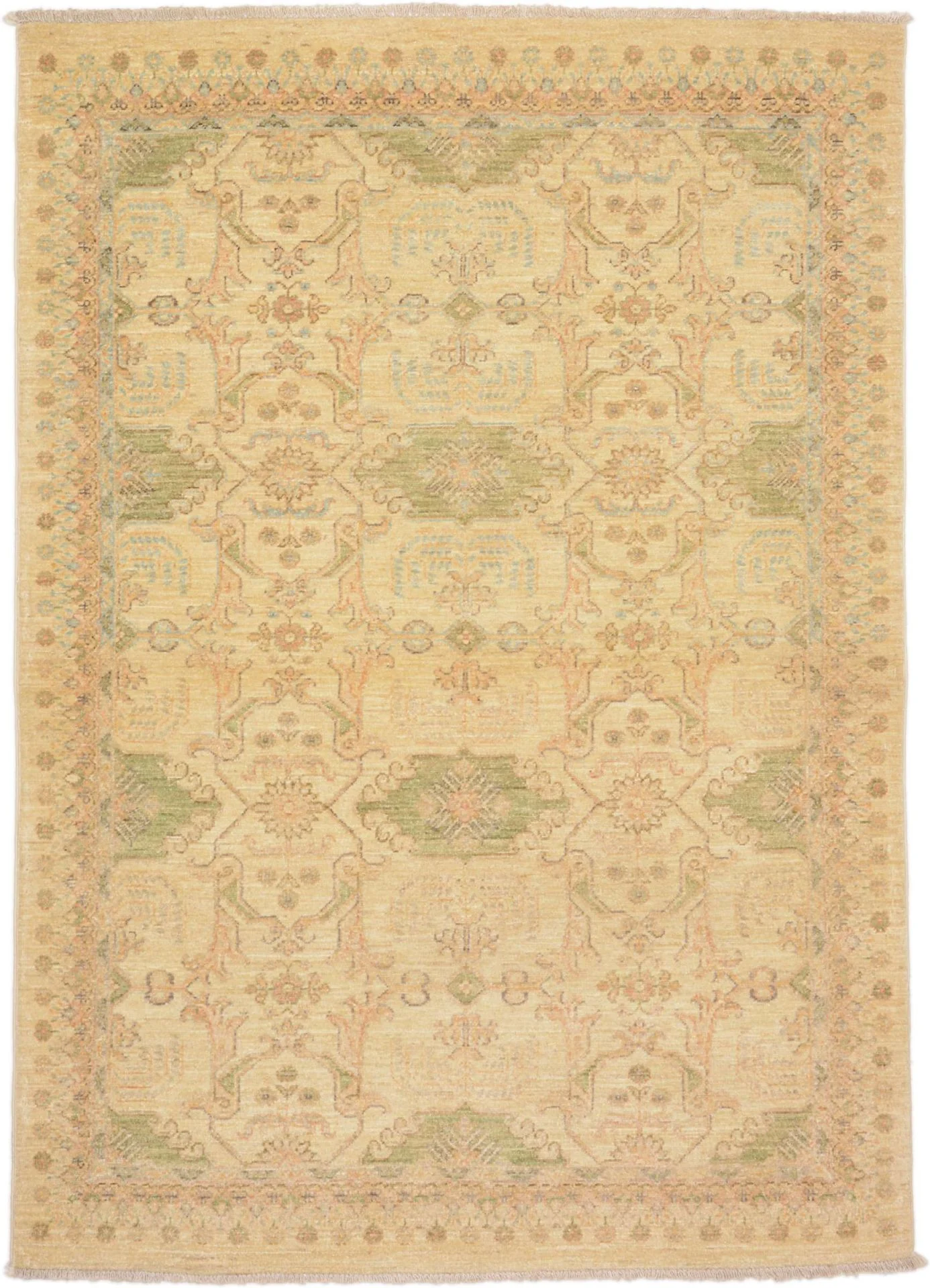 Ziegler Pakistani Rug 123 × 176 cm in Wool, hand-knotted