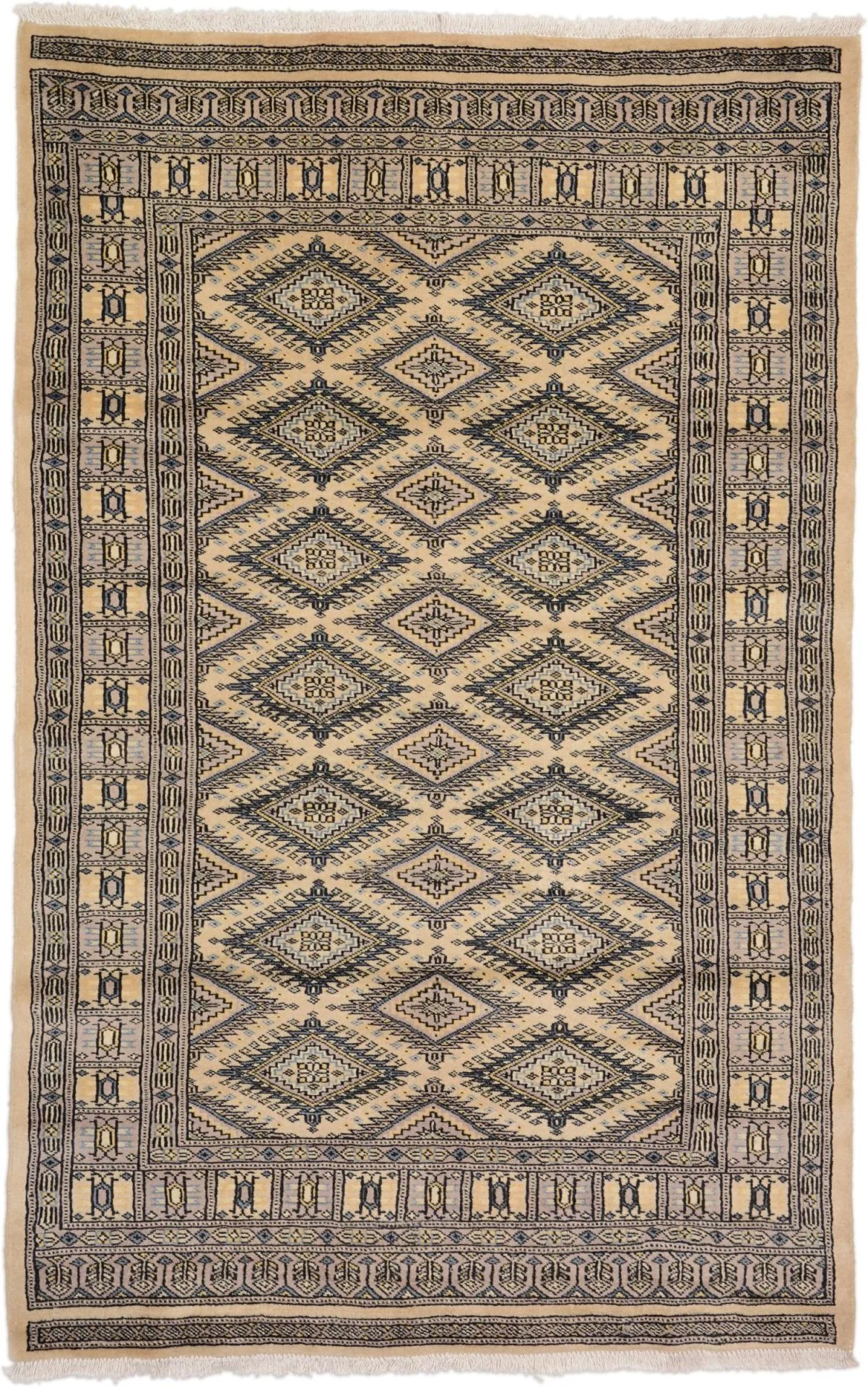 Hand-Knotted Pakistani Rug, 118 × 190 cm, Wool