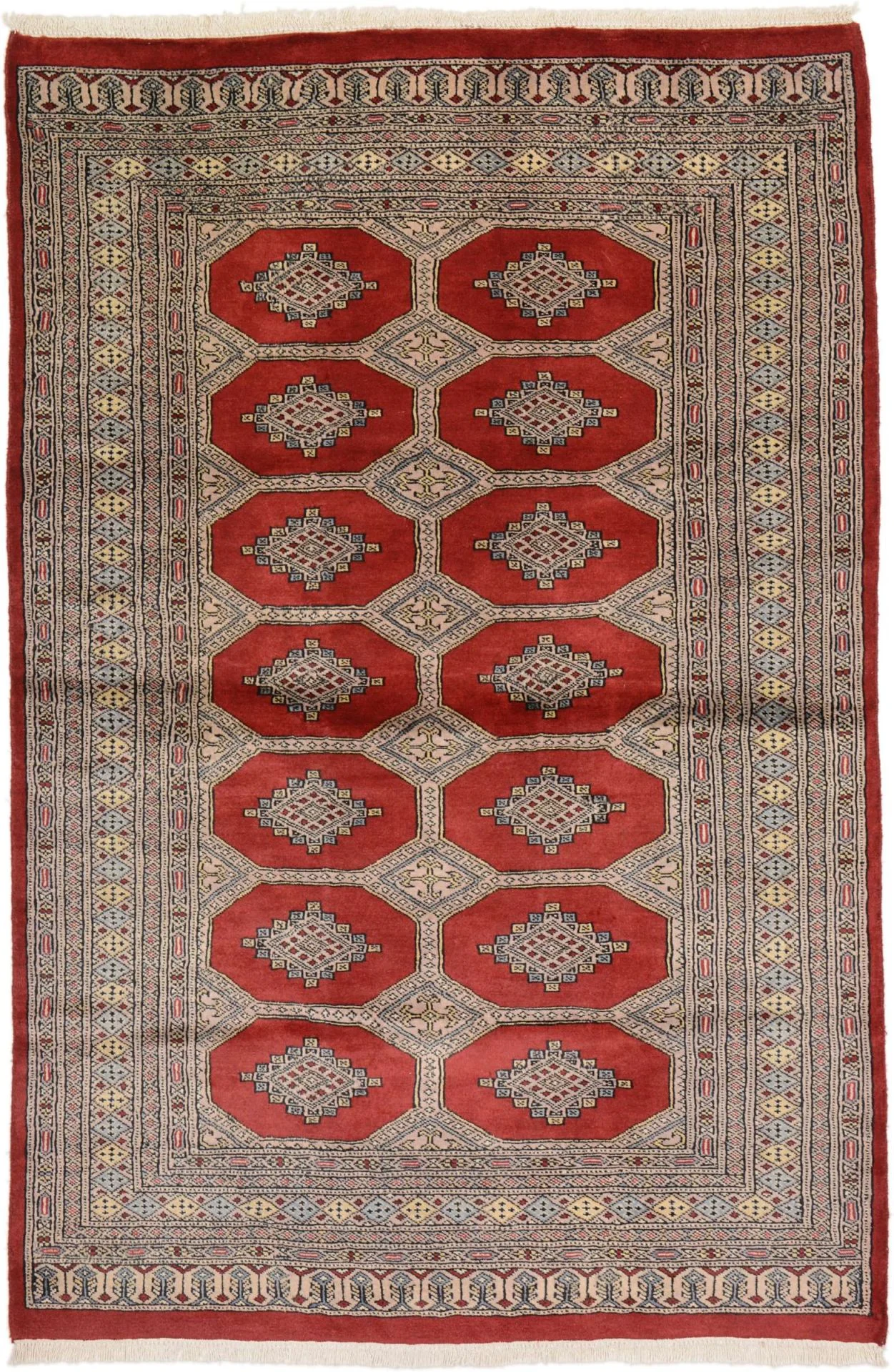 Pakistani Rug 121 × 187 cm in Wool, hand-knotted