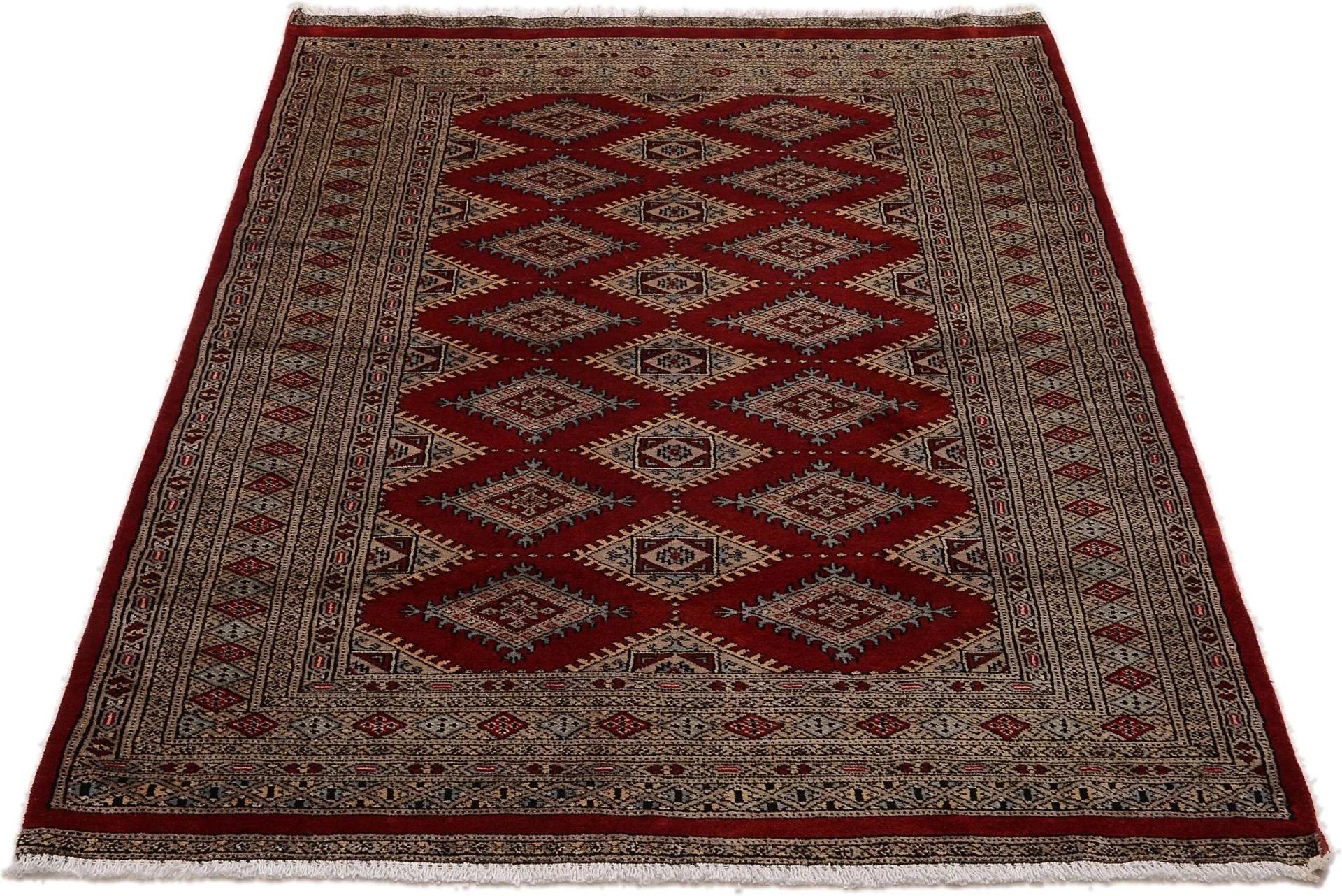 Alternative view of Hand-Knotted Pakistani Rug, 122 × 185 cm, Wool