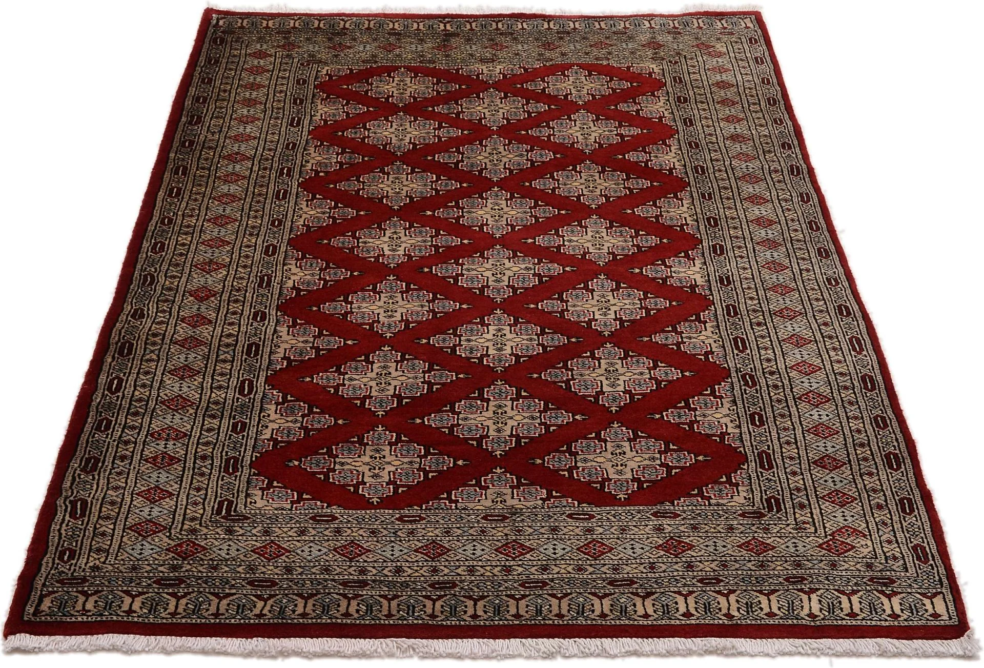 Alternative view of Wool Pakistani Rug 122 × 185 cm, hand-knotted