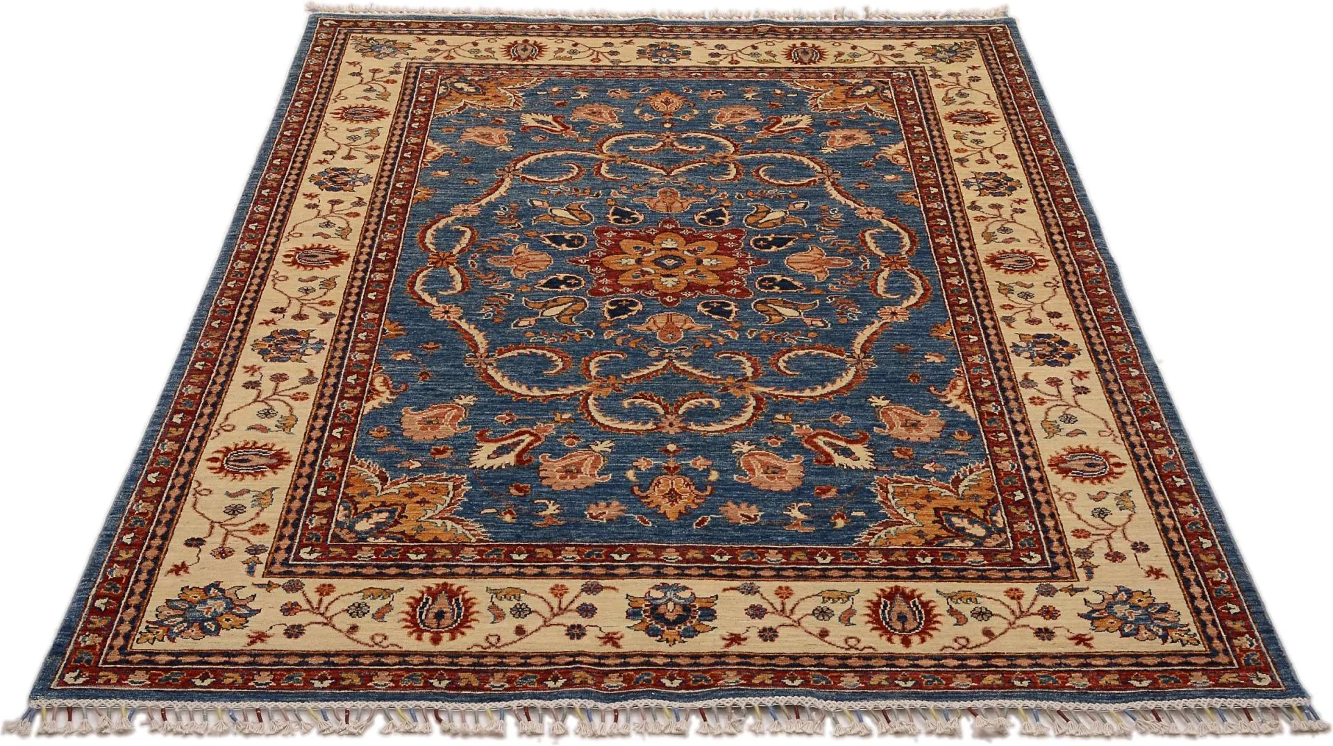 Alternative view of Hand-Knotted Samarkand Pakistani Rug, 178 × 240 cm, Wool
