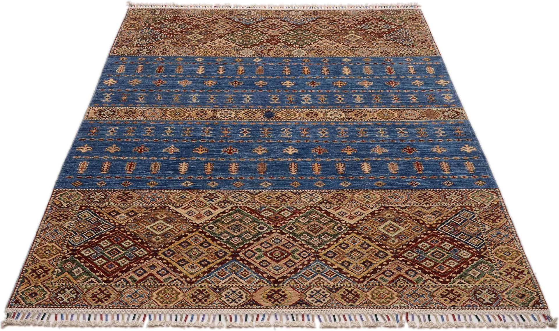 Alternative view of Hand-Knotted Samarkand Pakistani Rug, 174 × 243 cm, Wool
