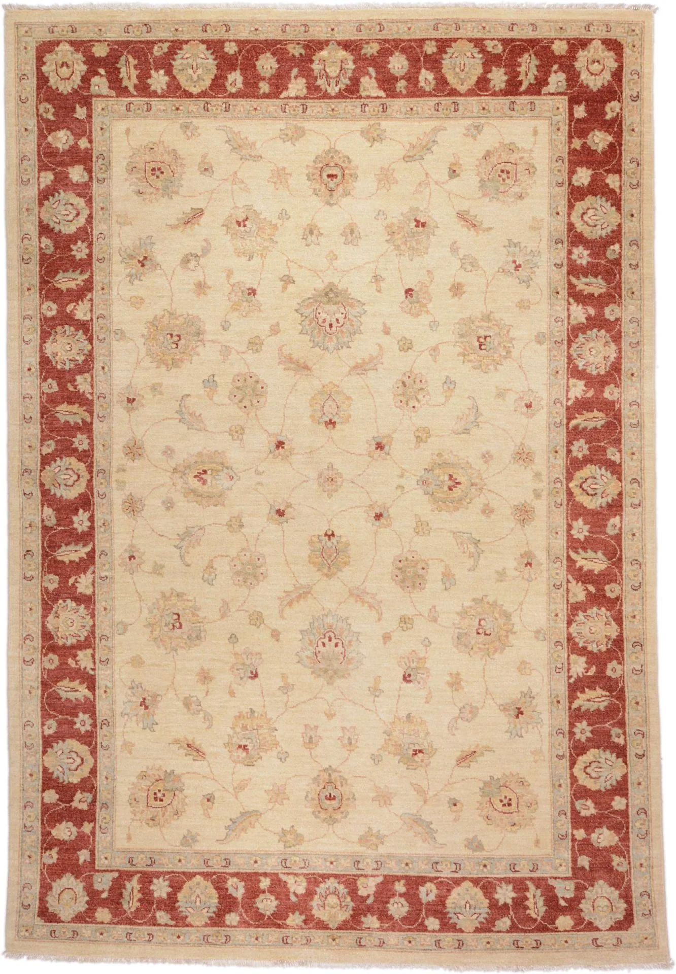 Wool Ziegler Afghan Rug 168 × 247 cm, hand-knotted
