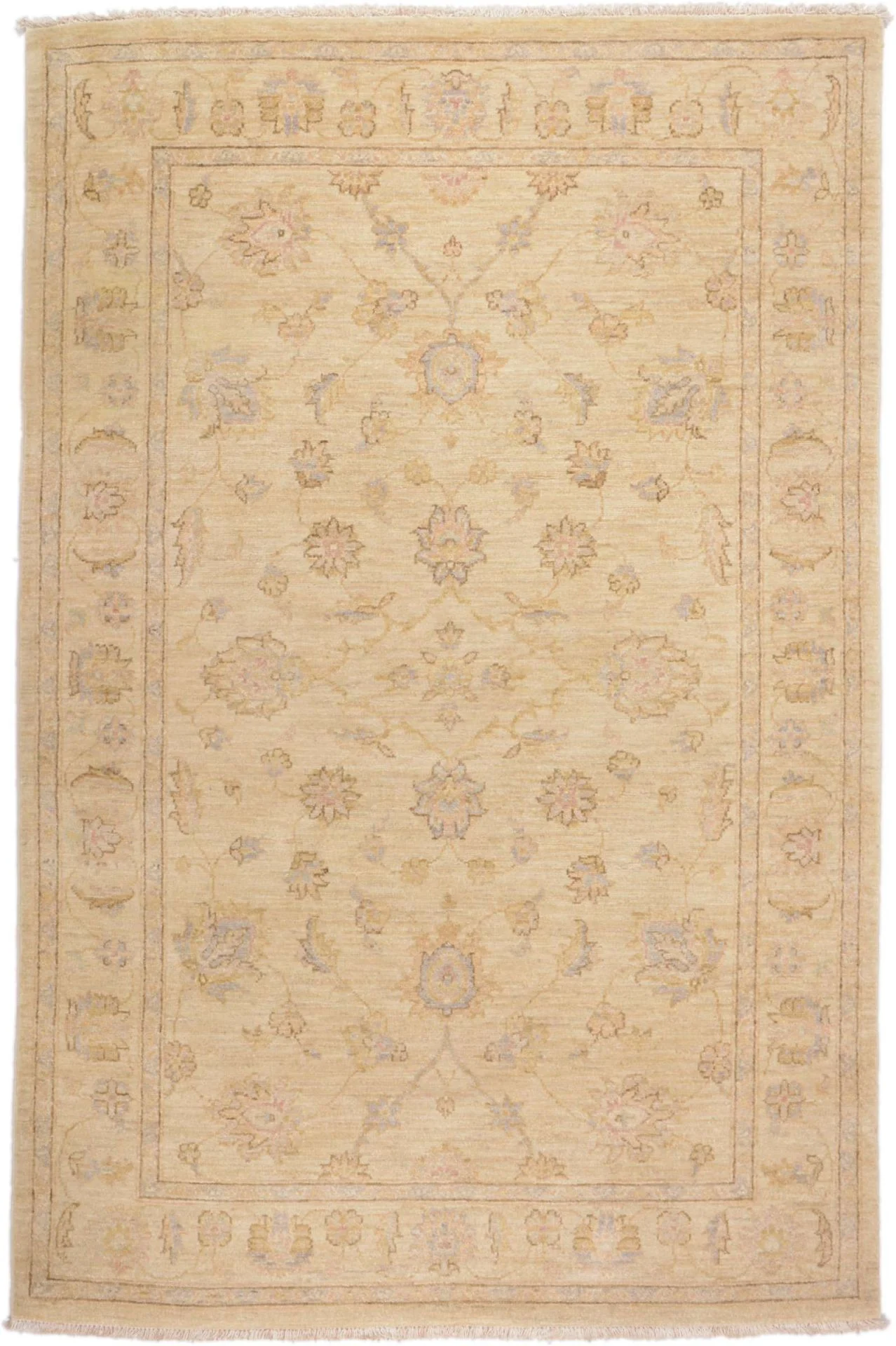 Wool Ziegler Pakistani Rug 126 × 189 cm, hand-knotted