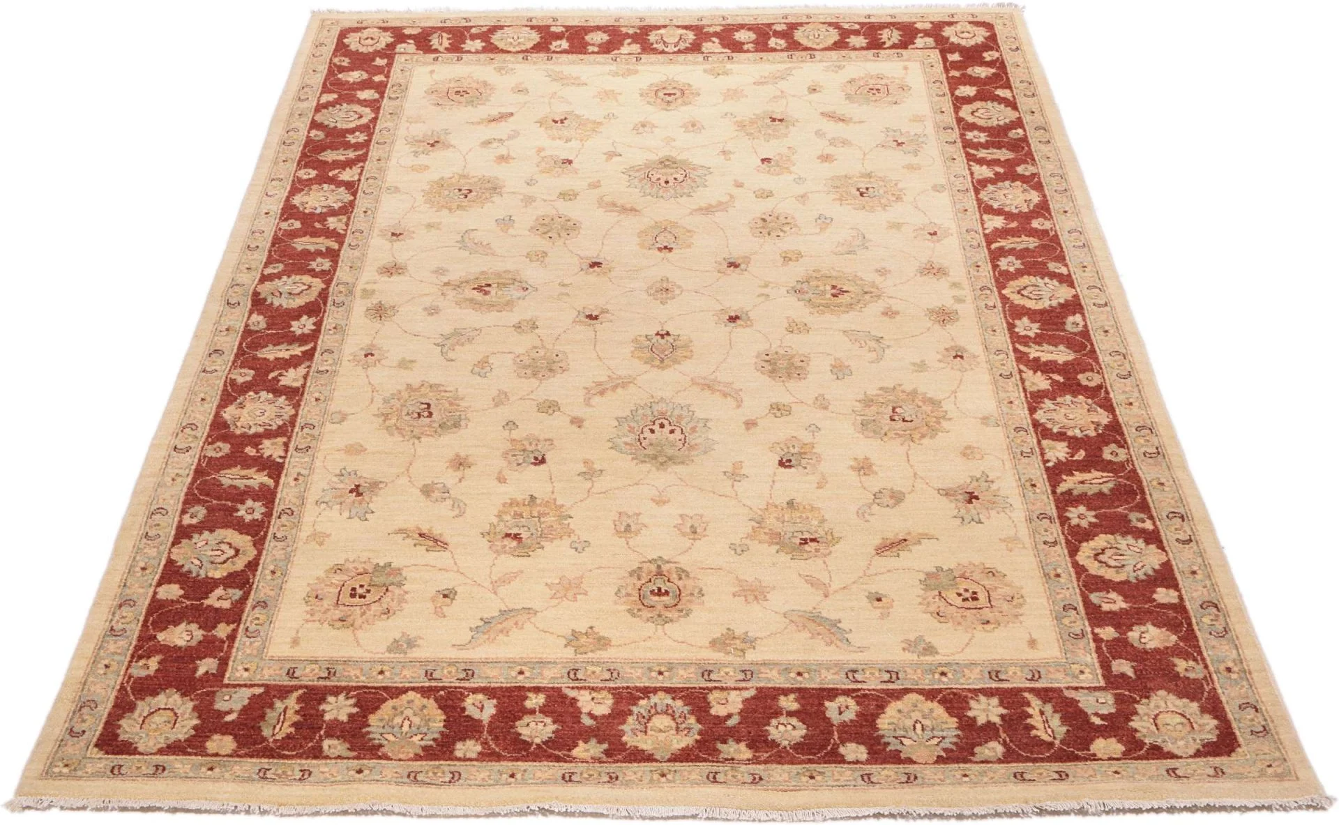 Alternative view of Wool Ziegler Afghan Rug 168 × 247 cm, hand-knotted