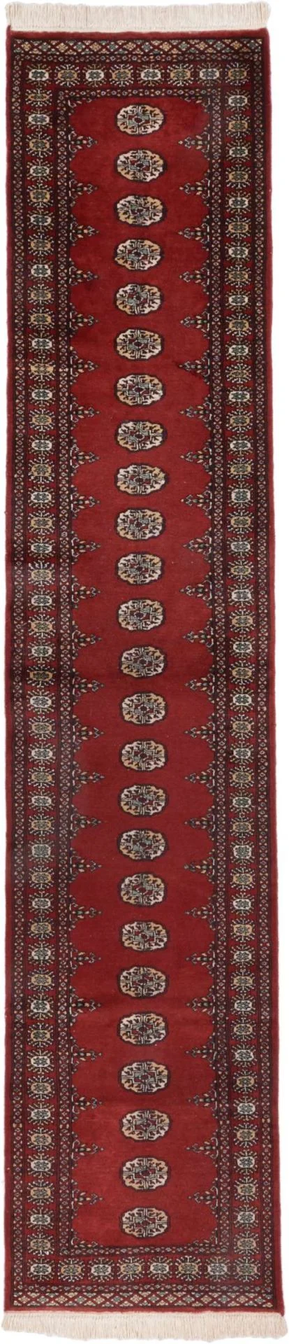 Wool Pakistani Rug 76 × 359 cm, hand-knotted