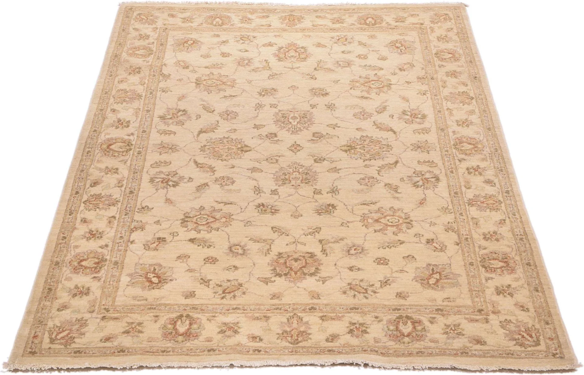 Alternative view of Ziegler Pakistani Rug 138 × 202 cm in Wool, hand-knotted