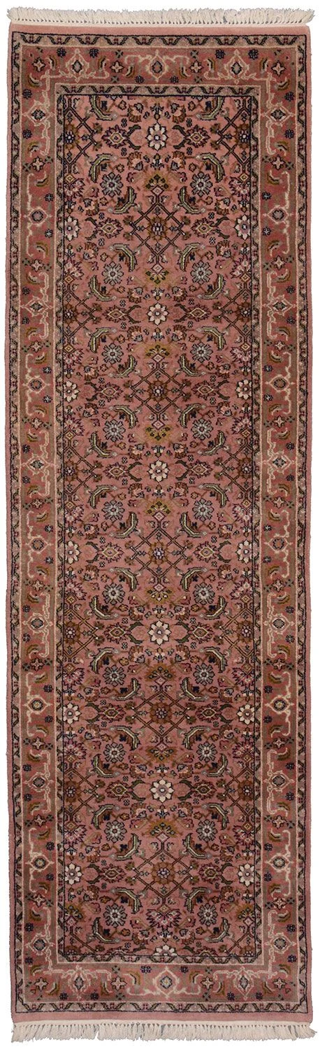Bijar Indian Rug 80 × 255 cm in Wool, hand-knotted