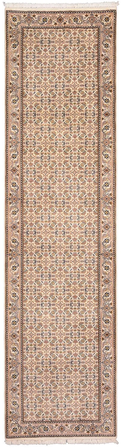 Hand-Knotted Tabriz Indian Rug, 80 × 303 cm, Wool