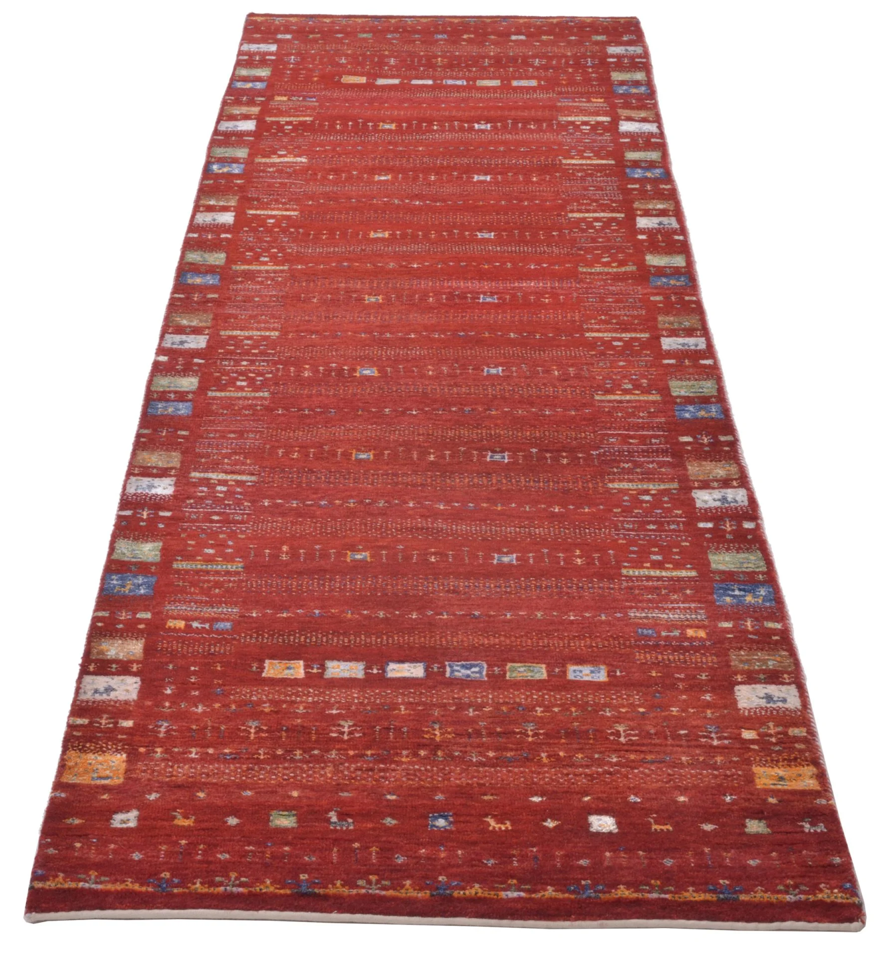 Alternative view of Wool Loribaft Indian Rug 83 × 303 cm, hand-knotted