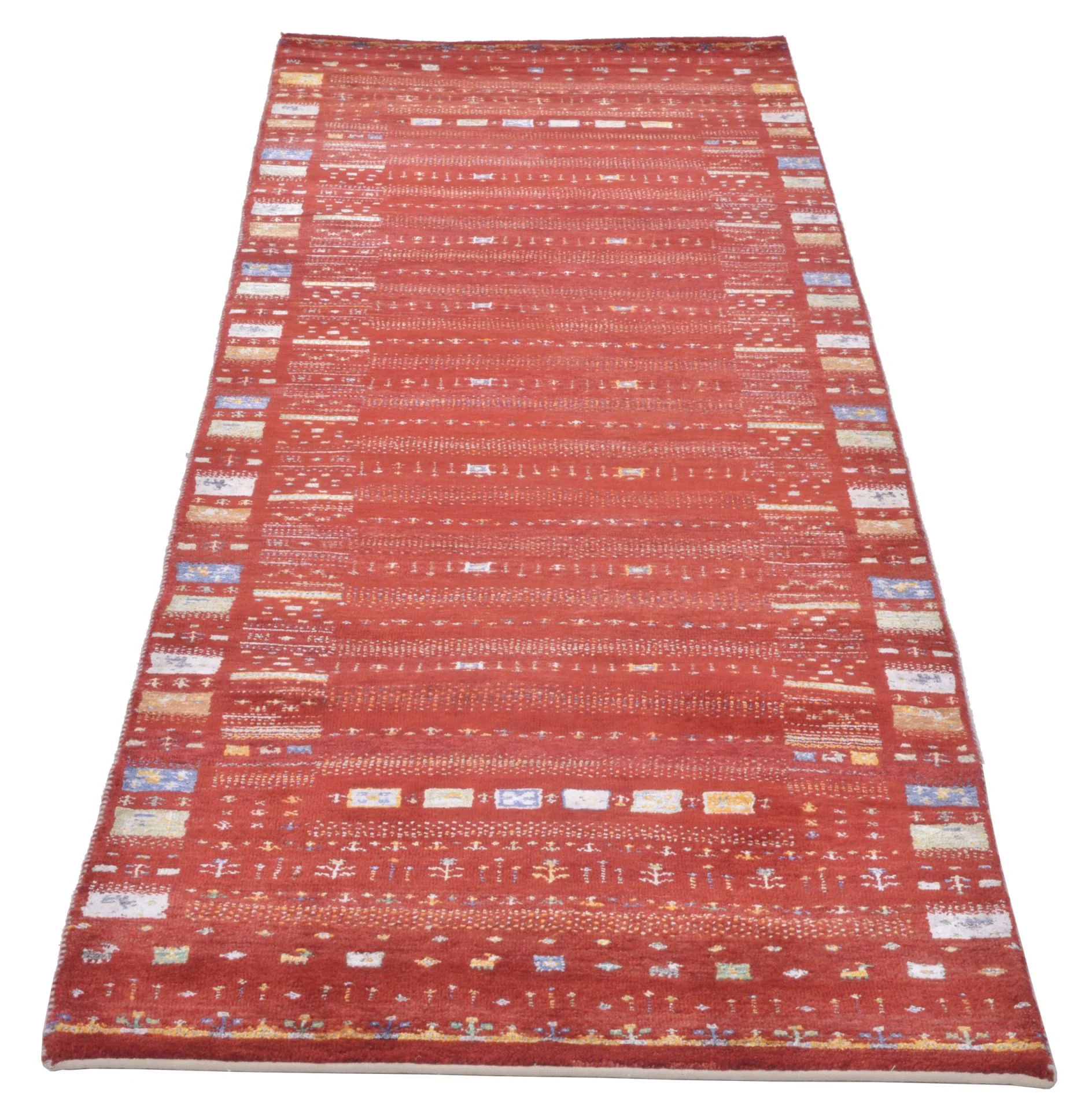 Wool Loribaft Indian Rug 83 × 303 cm, hand-knotted - Image 5