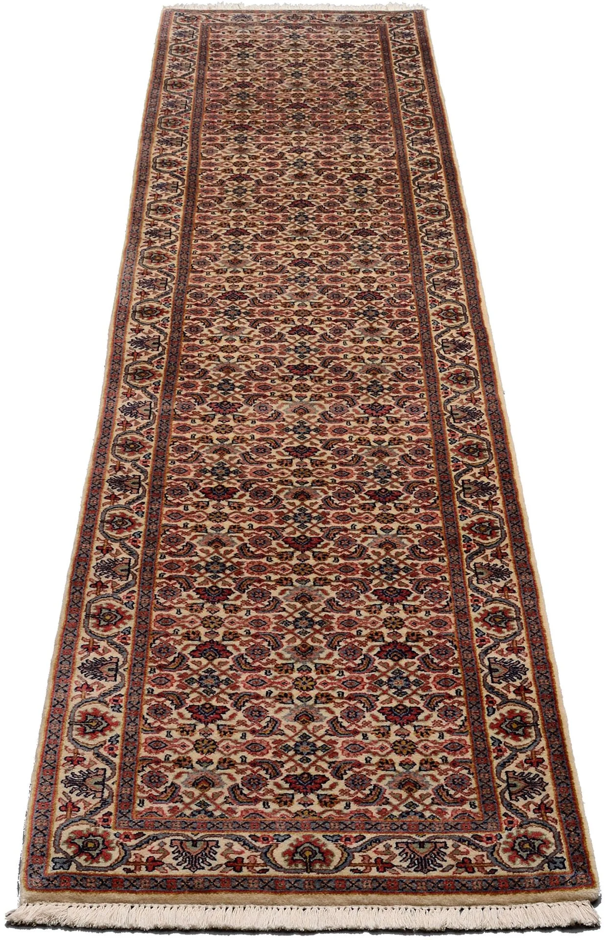 Alternative view of Bijar Indian Rug 76 × 368 cm in Wool, hand-knotted