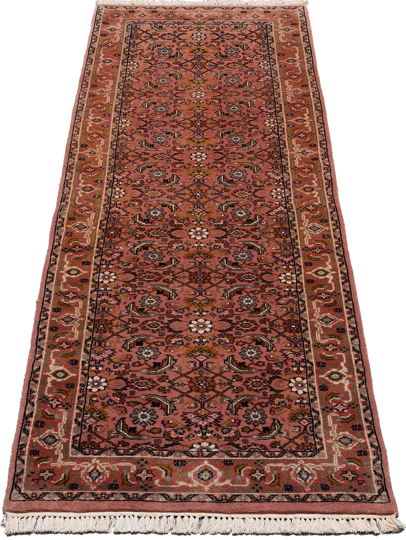 Alternative view of Bijar Indian Rug 80 × 255 cm in Wool, hand-knotted