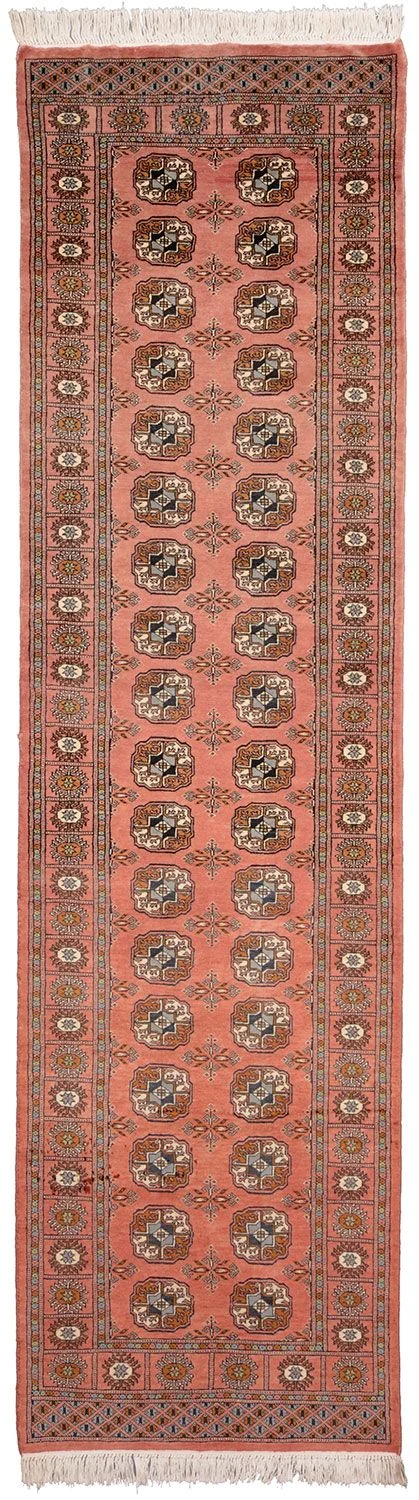 Hand-Knotted Pakistani Rug, 80 × 293 cm, Wool