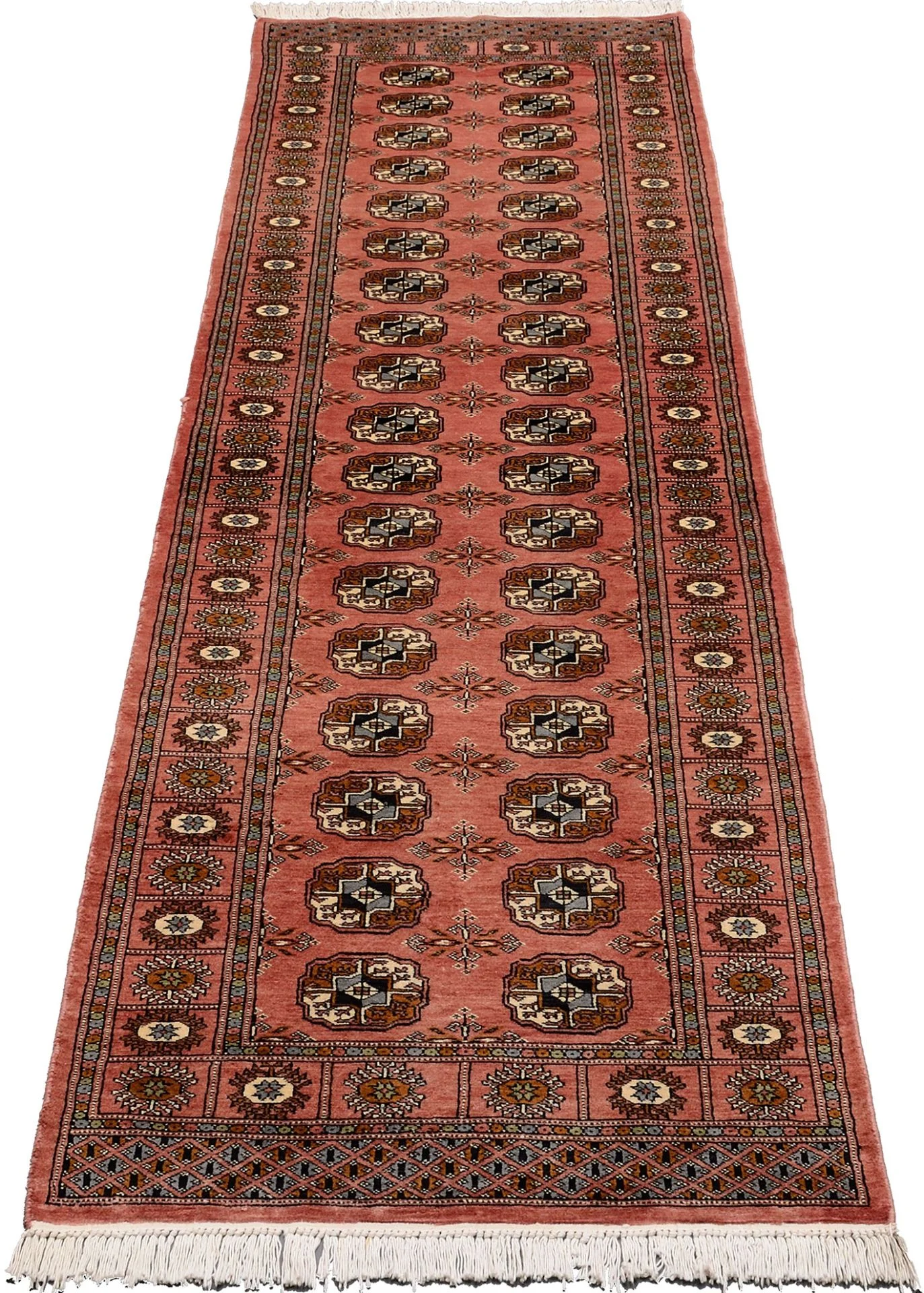 Alternative view of Hand-Knotted Pakistani Rug, 80 × 293 cm, Wool